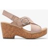 Women'S Shoes Shoesissime Sandals | Clarks Giselle Dove 26177148 Beige