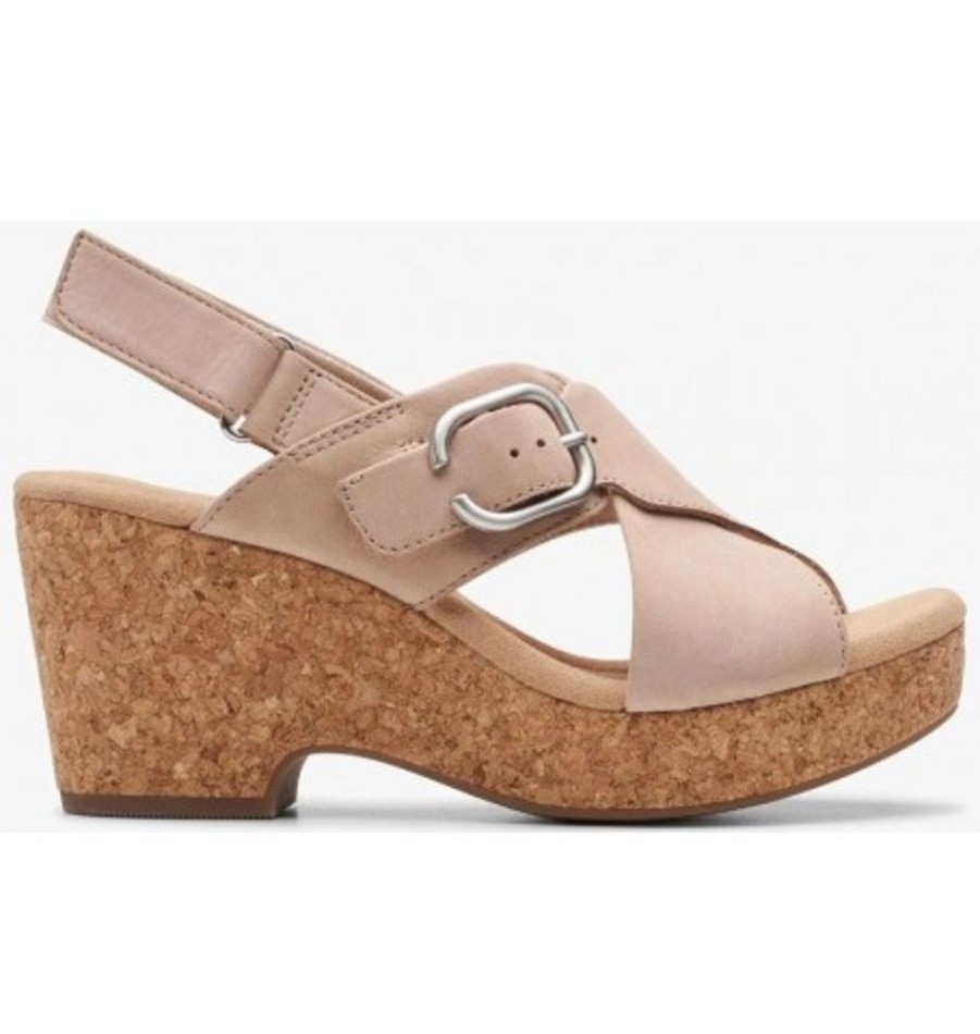 Women'S Shoes Shoesissime Sandals | Clarks Giselle Dove 26177148 Beige