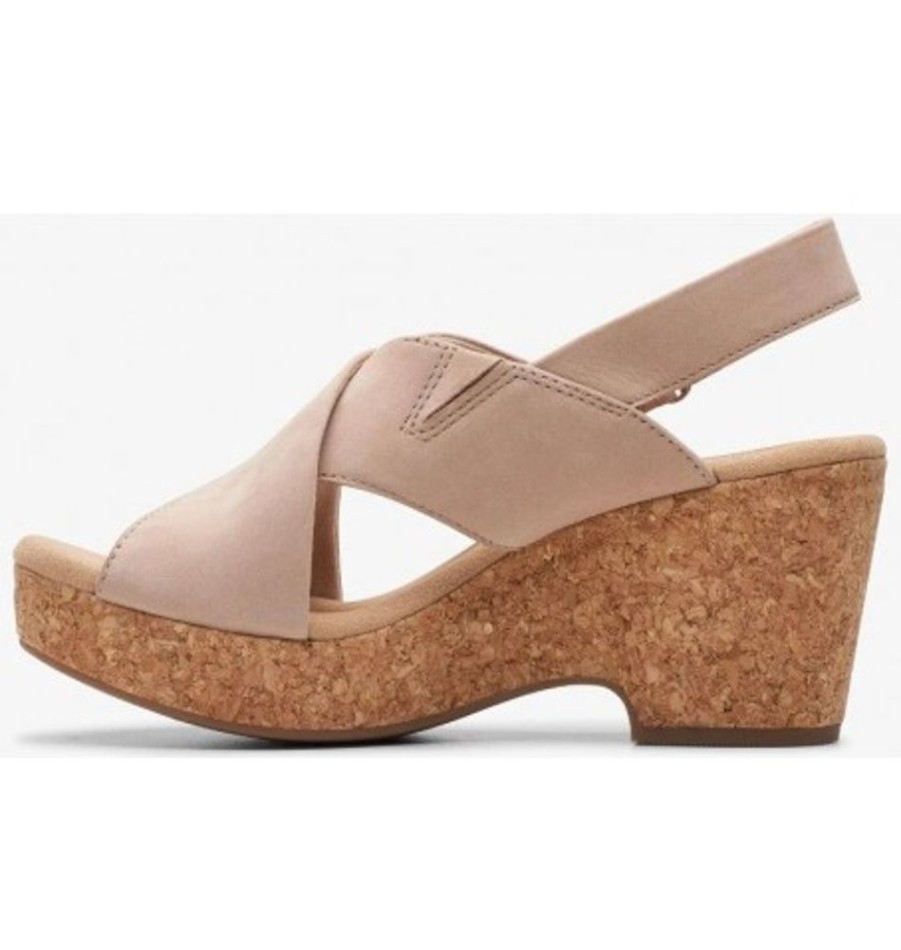 Women'S Shoes Shoesissime Sandals | Clarks Giselle Dove 26177148 Beige