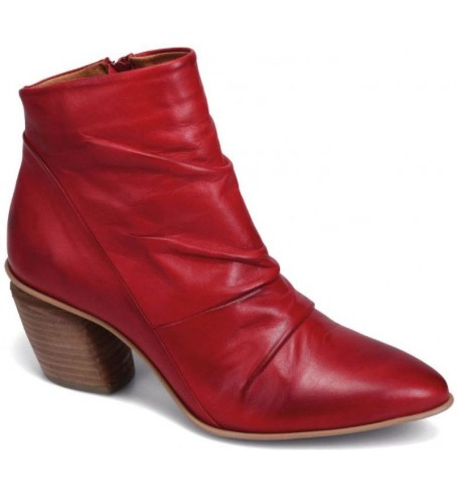 Women'S Shoes Shoesissime Fall Boots | Miz Mooz Jeanie 21531 Red