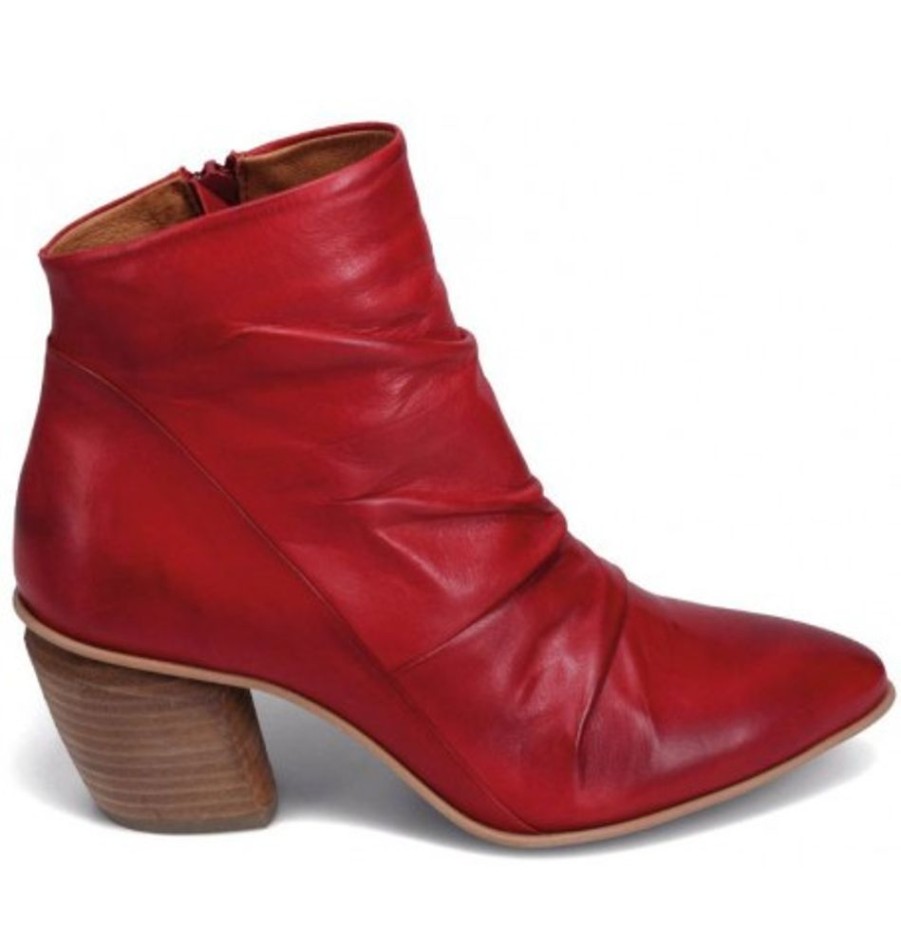 Women'S Shoes Shoesissime Fall Boots | Miz Mooz Jeanie 21531 Red