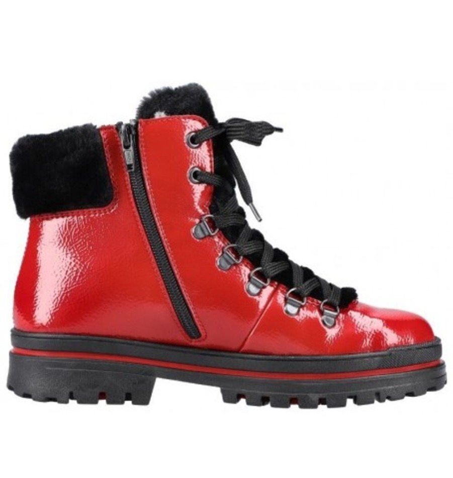 Women'S Shoes Shoesissime Winter Boots | Rieker Z5420-33 Red