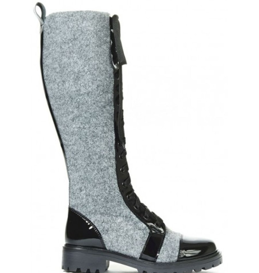 Women'S Shoes Shoesissime Winter Boots | Collections Bulle 199700 Silver Grey