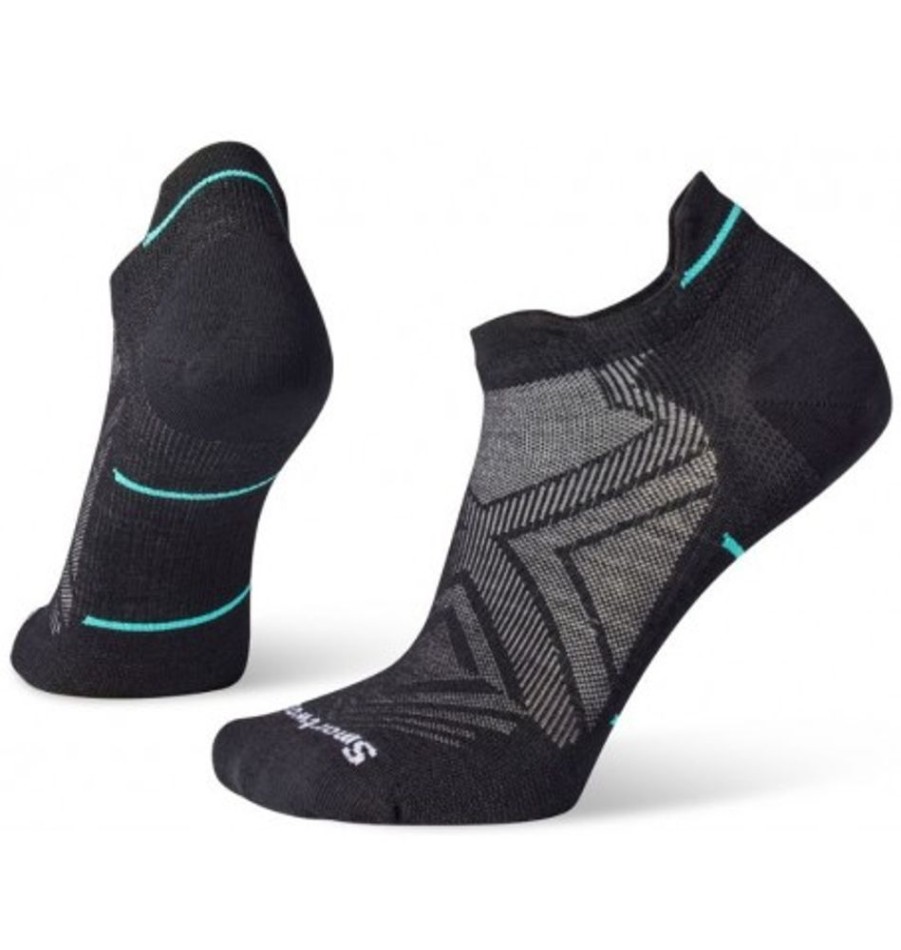 Accessories Shoesissime Women'S | Smartwool Run Zero Cushion Low Ankle Socks Black