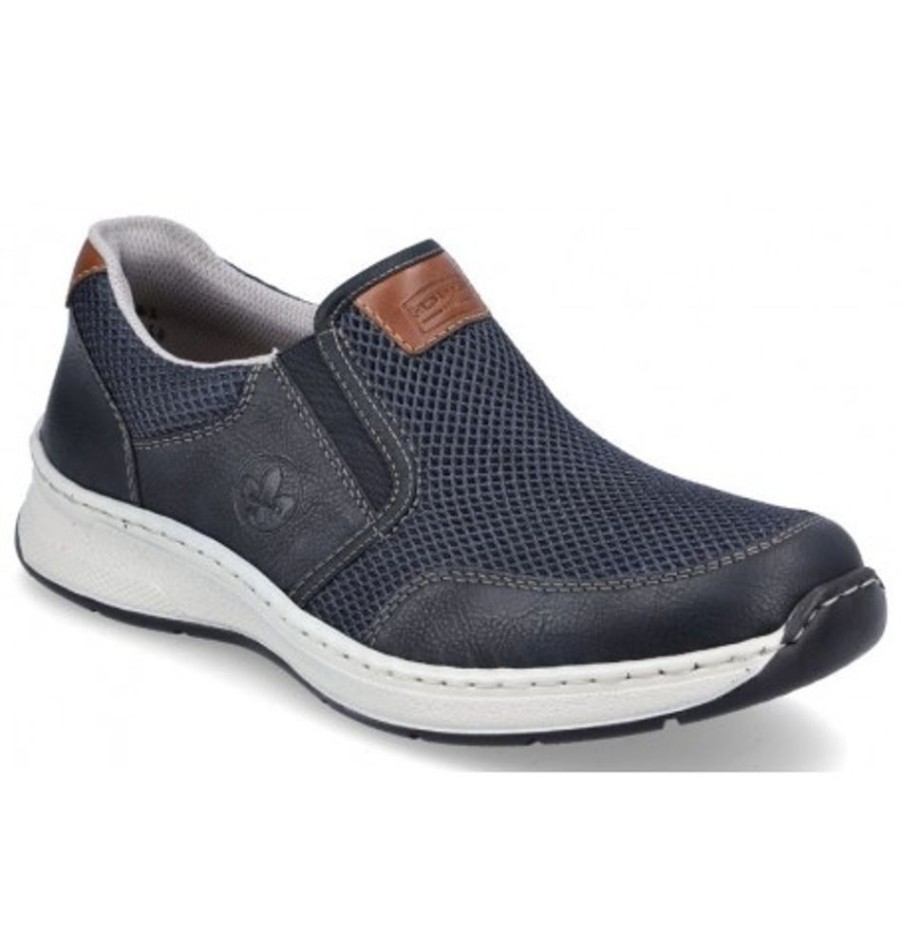 Men'S Shoes Shoesissime Casual Shoes | Rieker 14363-14 Blue