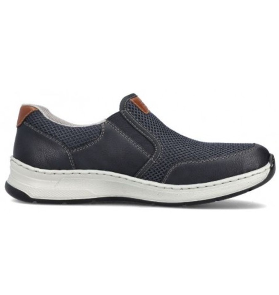 Men'S Shoes Shoesissime Casual Shoes | Rieker 14363-14 Blue