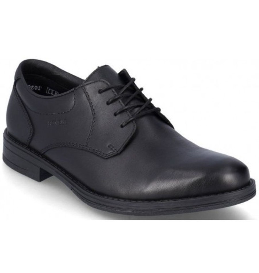 Men'S Shoes Shoesissime Dress Shoes With Laces | Rieker 10304-00 Black