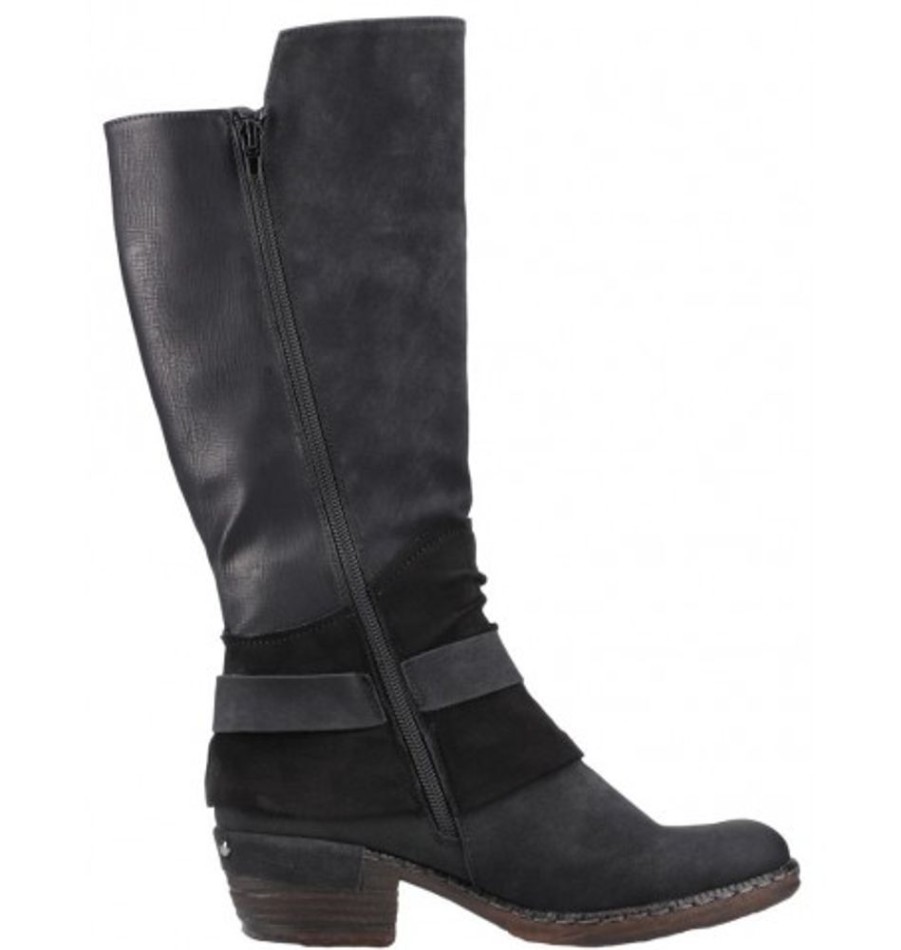 Women'S Shoes Shoesissime Winter Boots | Rieker 93684-00 Black