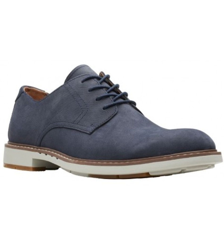 Men'S Shoes Shoesissime Dress Shoes With Laces | Clarks Un Elott Lace 26149335 Blue