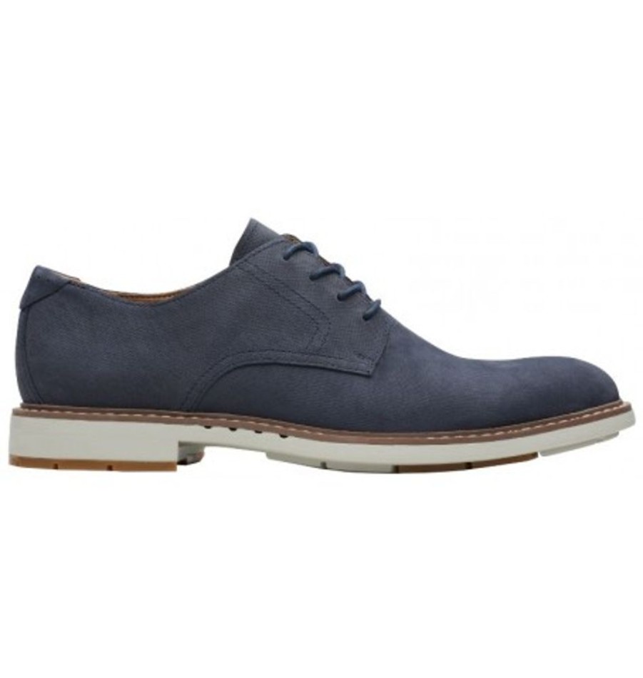 Men'S Shoes Shoesissime Dress Shoes With Laces | Clarks Un Elott Lace 26149335 Blue