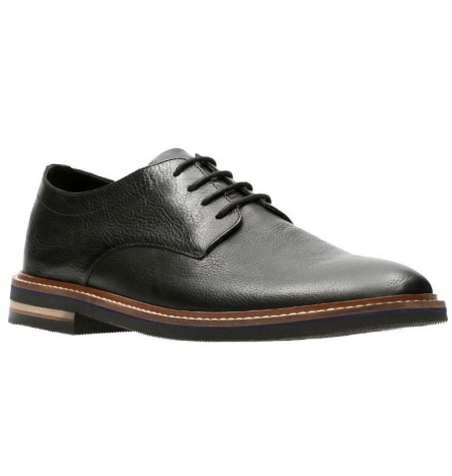 Men'S Shoes Shoesissime Dress Shoes With Laces | Clarks Dezmin Plain 26133405 Black