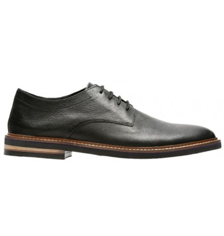 Men'S Shoes Shoesissime Dress Shoes With Laces | Clarks Dezmin Plain 26133405 Black