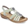 Women'S Shoes Shoesissime Sandals | Rieker 628G9-52 Green Khaki