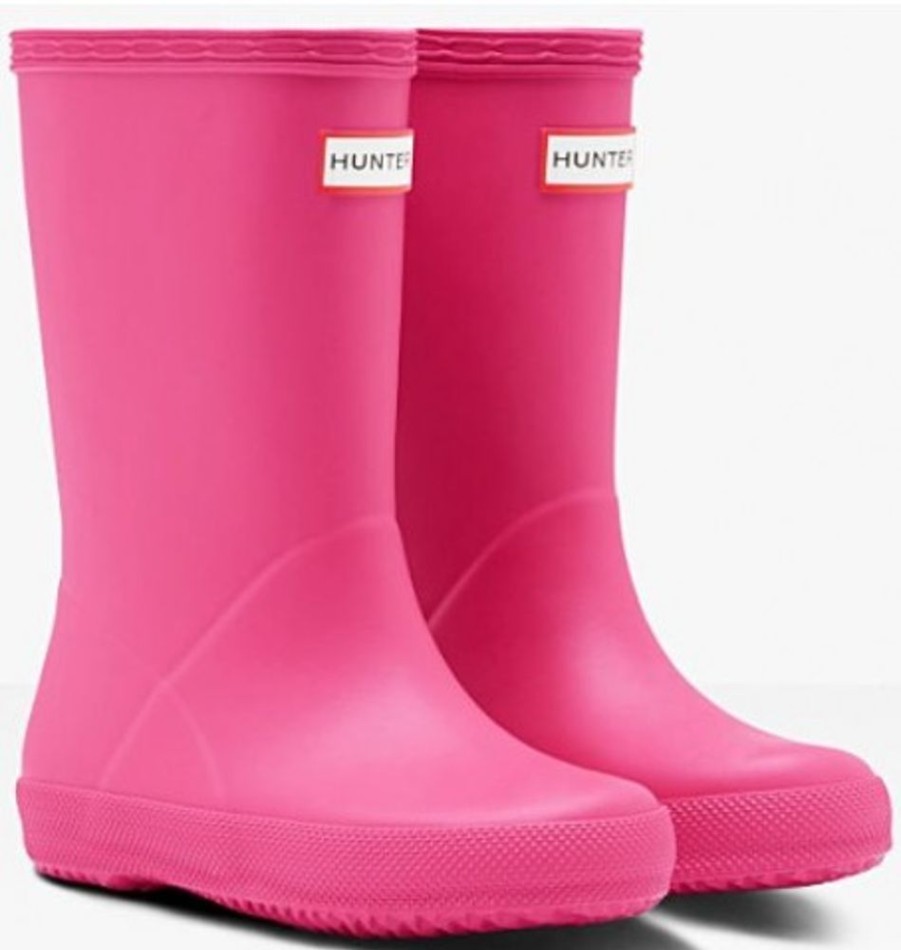 Kids Shoes Shoesissime Rain Boots | Hunter Kids First Classic Gloss Kft5094 Pink