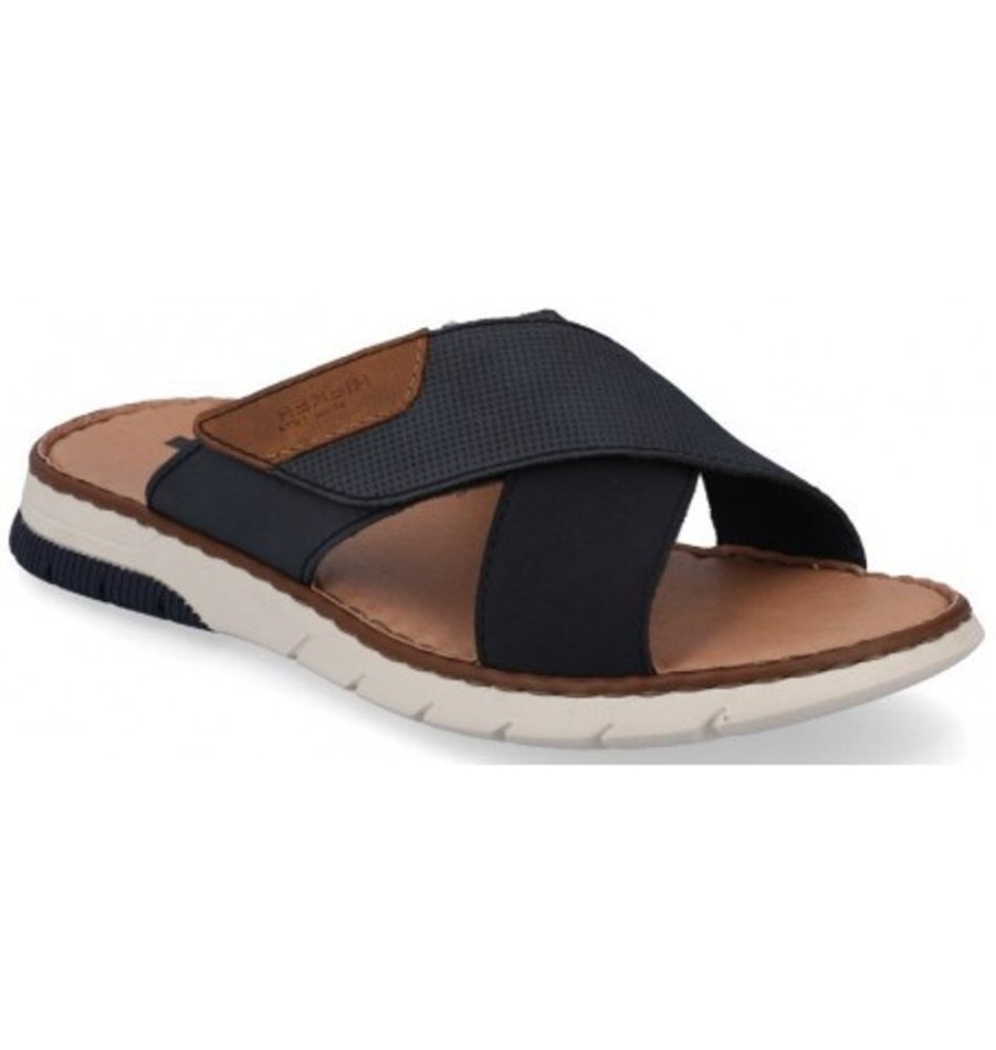 Men'S Shoes Shoesissime Sandals | Rieker 25283-14 Blue