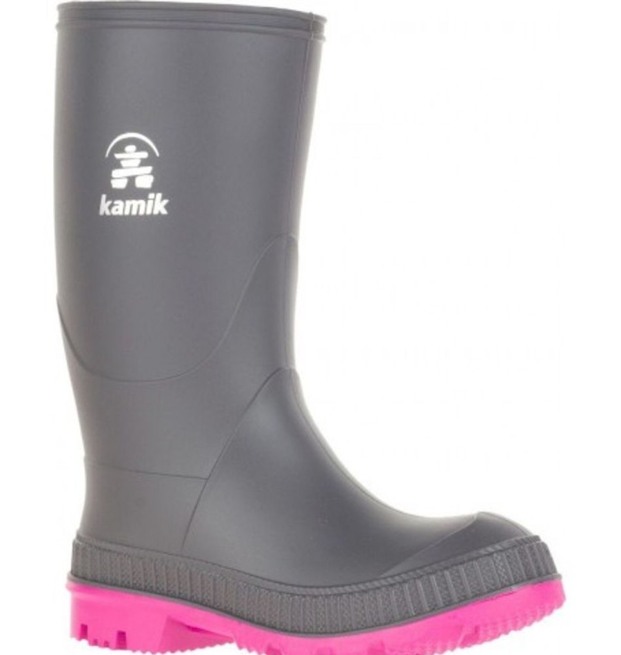 Kids Shoes Shoesissime Rain Boots | Kamik Stomp Ek6149 Silver Grey