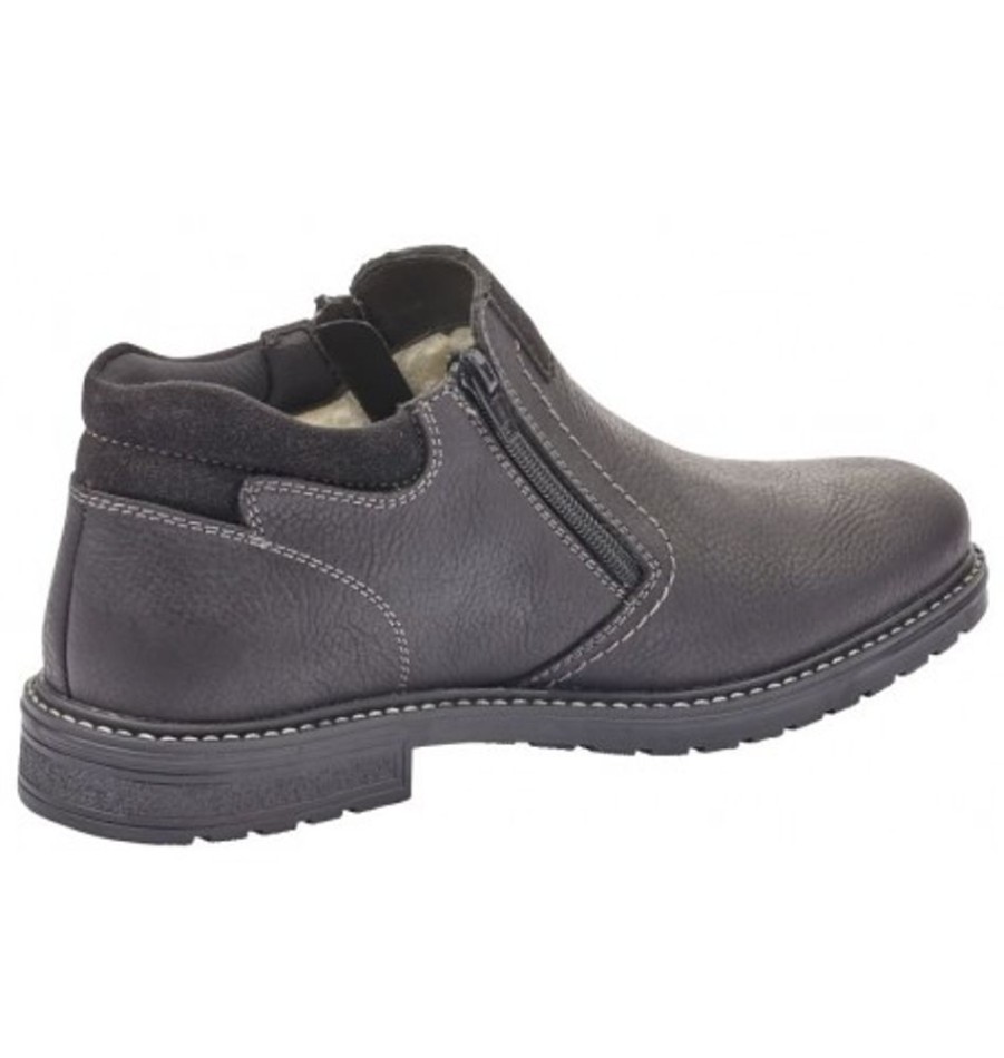 Men'S Shoes Shoesissime Winter Boots | Rieker B5392 Black