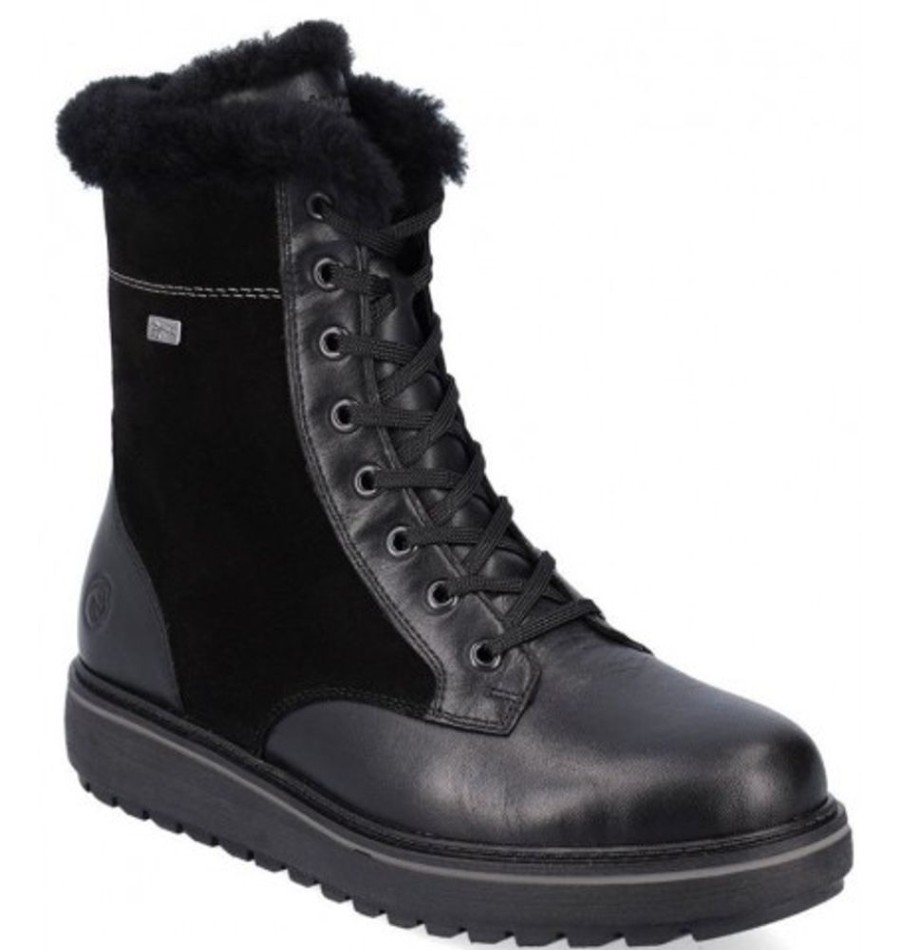 Women'S Shoes Shoesissime Winter Boots | Rieker - Remonte D0U76-01 Black