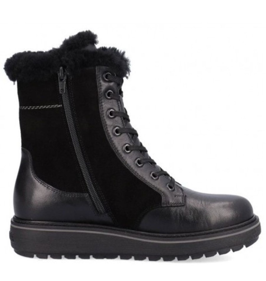 Women'S Shoes Shoesissime Winter Boots | Rieker - Remonte D0U76-01 Black