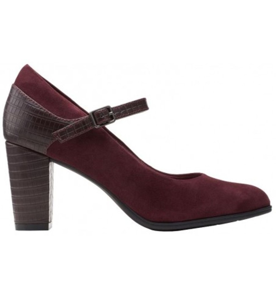 Women'S Shoes Shoesissime Shoes | Clarks Alayna Shine 26153684 Burgundy