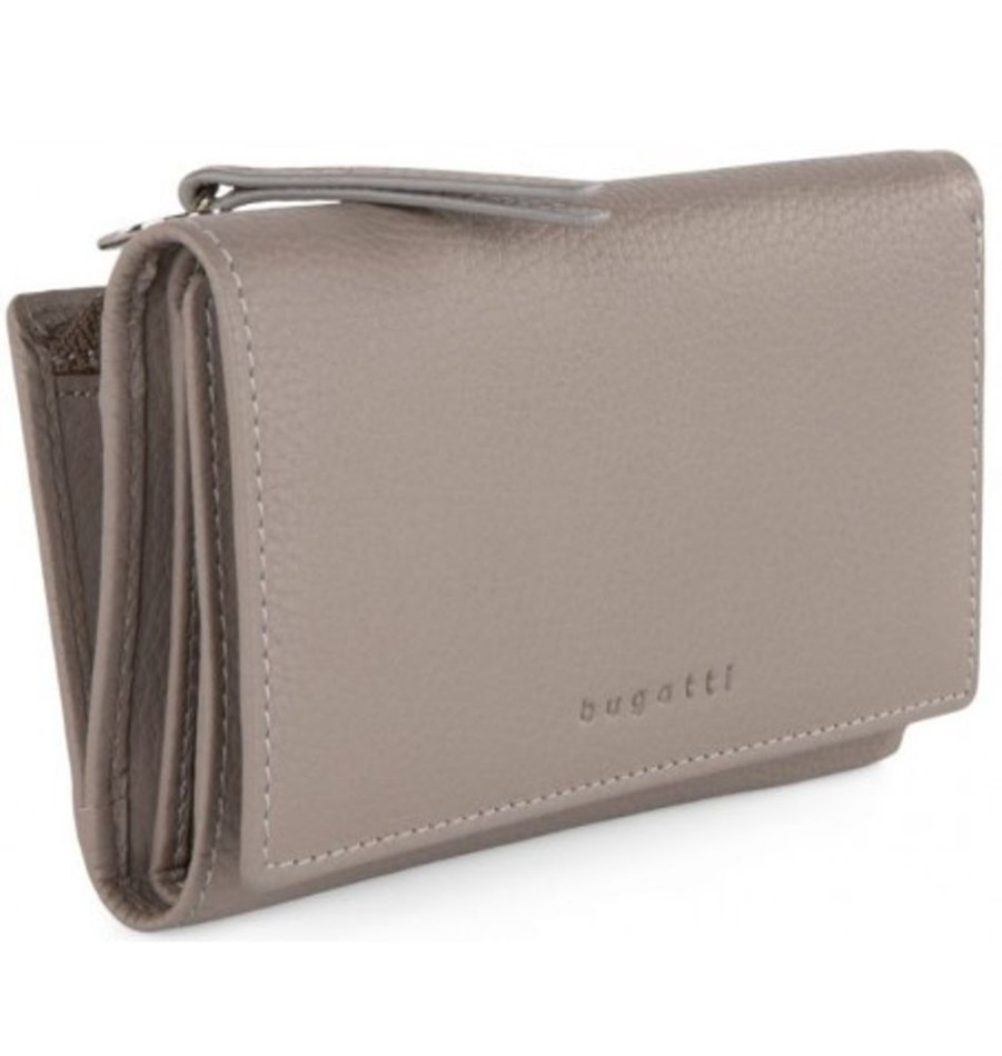 Accessories Shoesissime Wallets | Bugatti Lwl2405Bu-Tpe Taupe