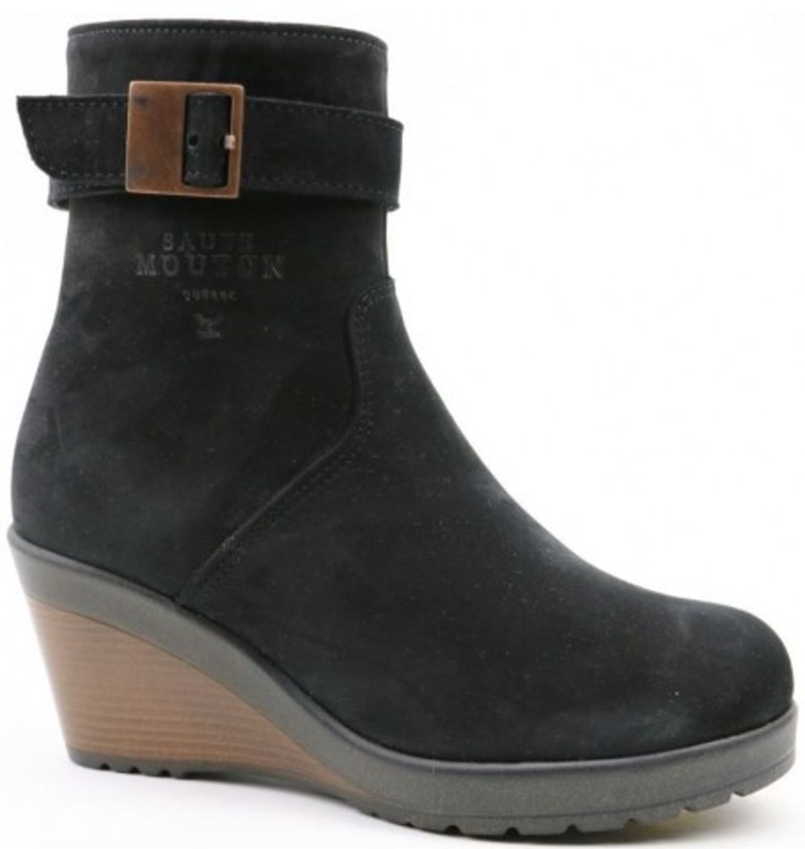 Women'S Shoes Shoesissime Winter Boots | Saute-Mouton Jazz 2344 Black