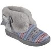 Kids Shoes Shoesissime Slippers | Skechers Cozy Tribe 302942L Silver Grey