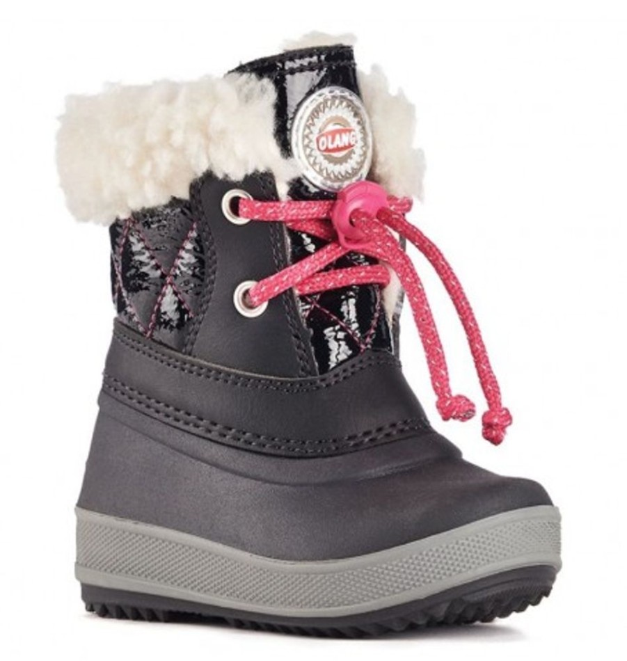 Kids Shoes Shoesissime Winter Boots | Olang Ape Black Varnish