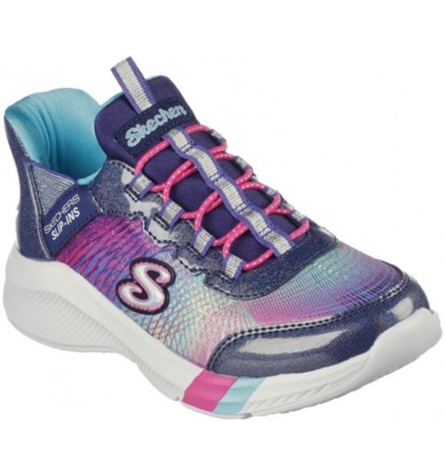 Kids Shoes Shoesissime Sneakers/Shoes | Skechers Colorful Prism 303514L Blue