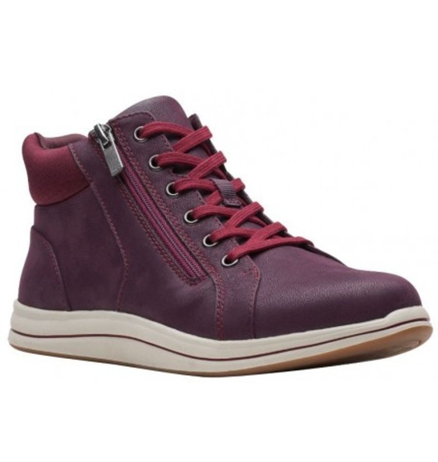 Women'S Shoes Shoesissime Fall Boots | Clarks Breeze Glide 26168881 Burgundy