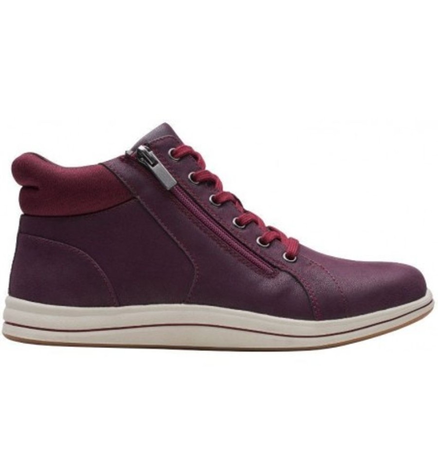 Women'S Shoes Shoesissime Fall Boots | Clarks Breeze Glide 26168881 Burgundy