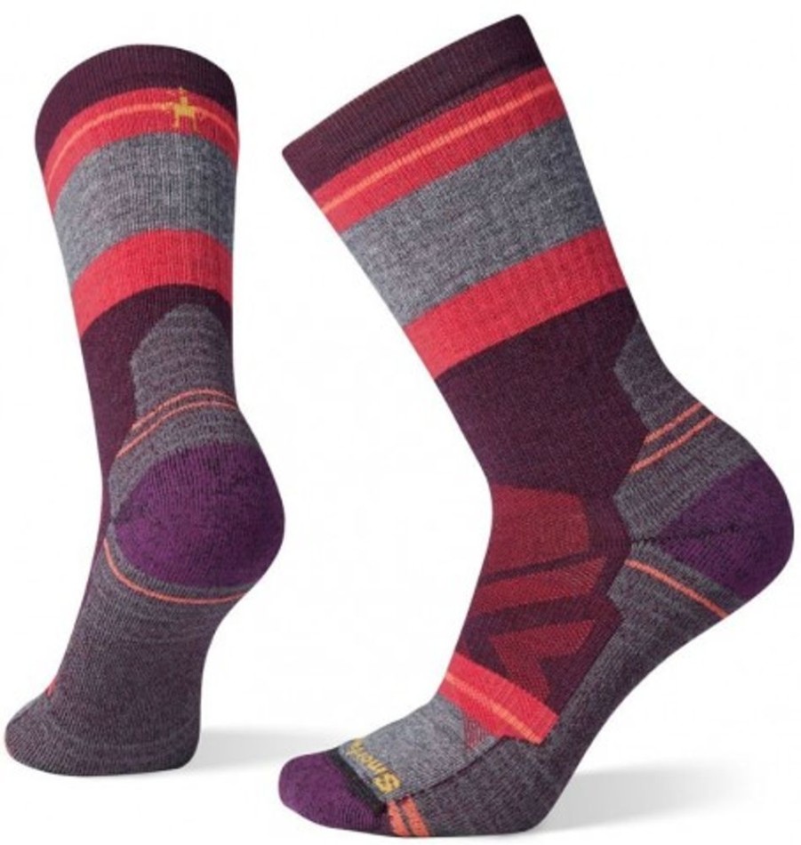 Accessories Shoesissime Women'S | Smartwool Hike Full Cushion Saturnsphere Crew Burgundy