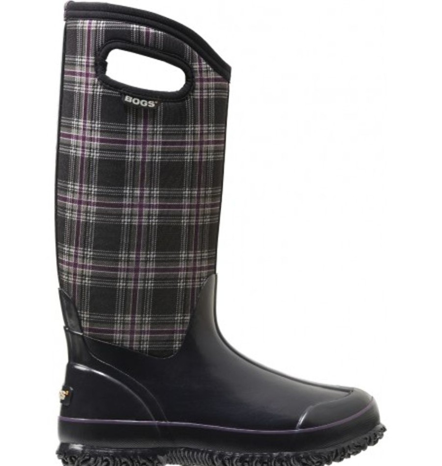 Women'S Shoes Shoesissime Winter Boots | Bogs Classic Winter Plaid High 71536 Black