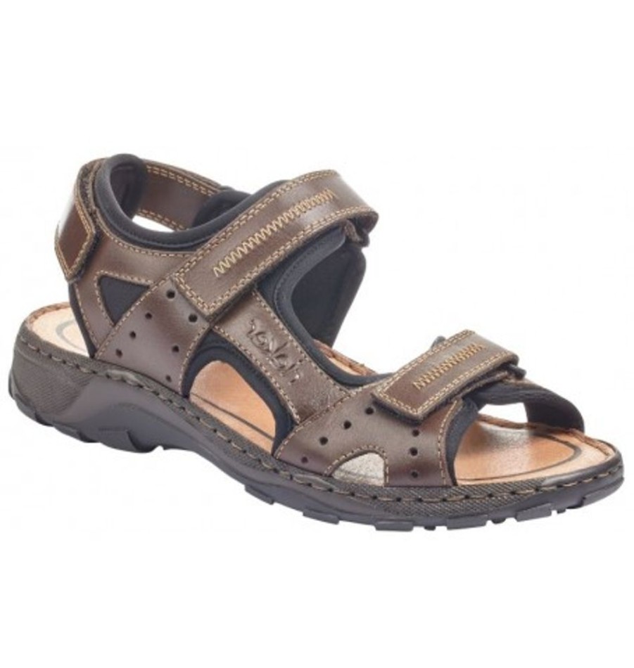 Men'S Shoes Shoesissime Sandals | Rieker 26061 Brown