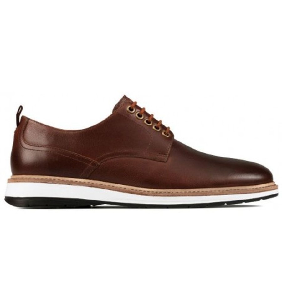 Men'S Shoes Shoesissime Dress Shoes With Laces | Clarks Chartry Walk 26155070 Brown