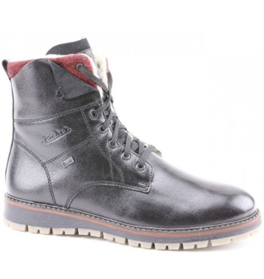 Men'S Shoes Shoesissime Winter Boots | Rieker F4134 Black