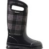 Kids Shoes Shoesissime Winter Boots | Bogs Classic Winter Plaid 71544 Black