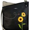 Accessories Shoesissime Handbags | Espe Sunflower Messenger H-02729-B Black