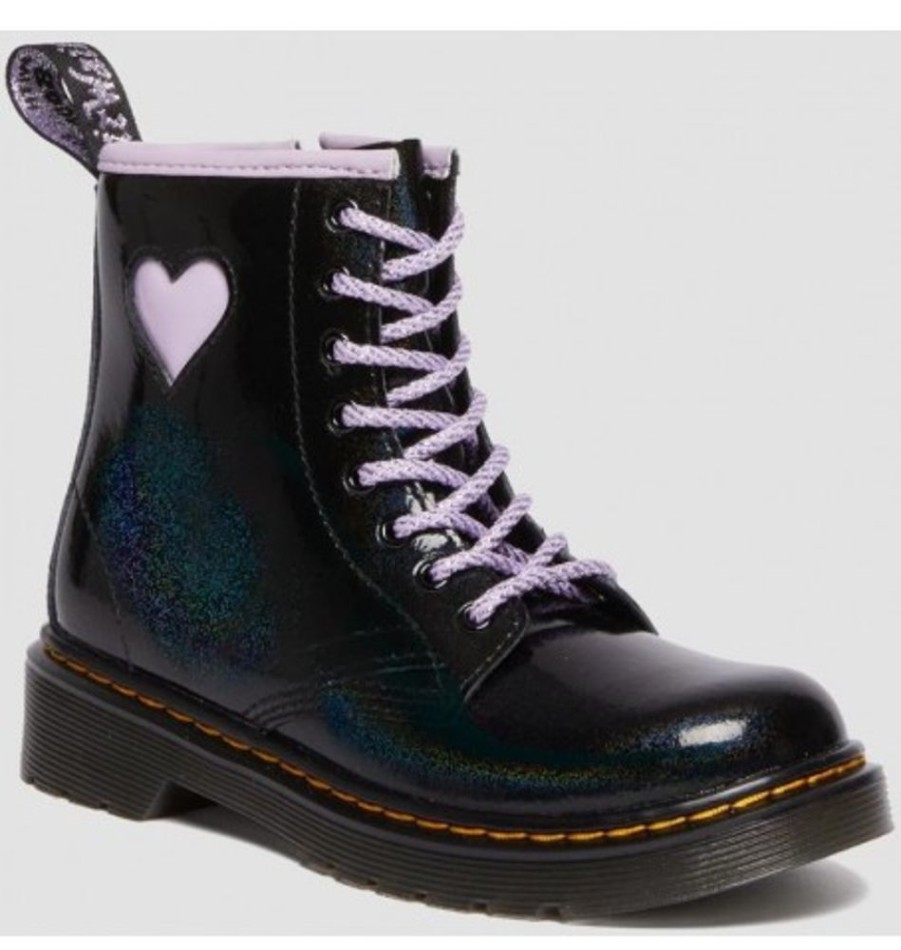 Kids Shoes Shoesissime Fall Boots | Dr. Martens 1460Y 3061435 Black Varnish