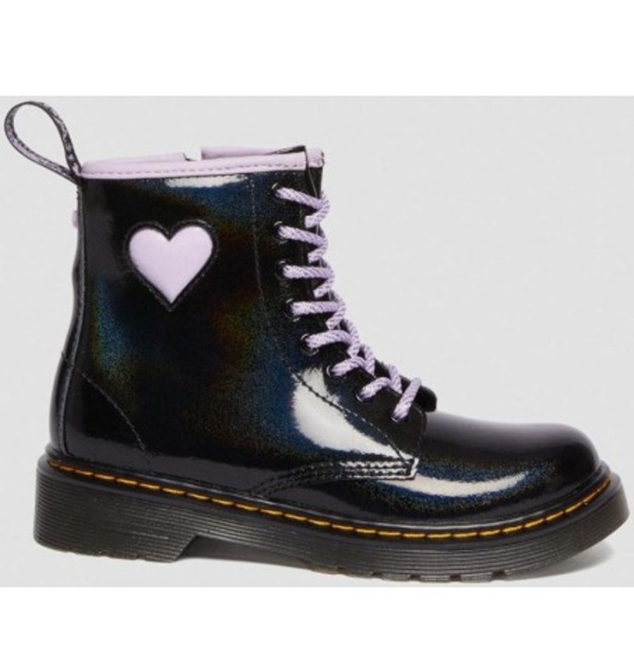 Kids Shoes Shoesissime Fall Boots | Dr. Martens 1460Y 3061435 Black Varnish