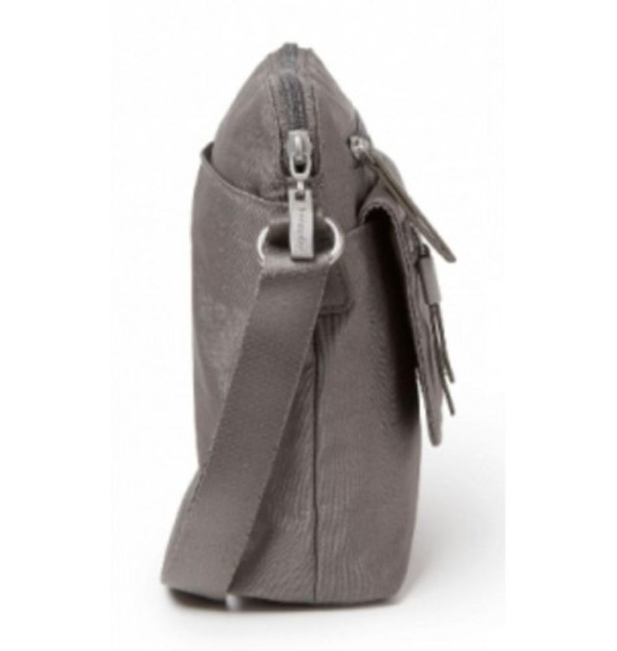 Accessories Shoesissime Handbags | Baggallini Esc403 Escape Crossbody Silver Grey