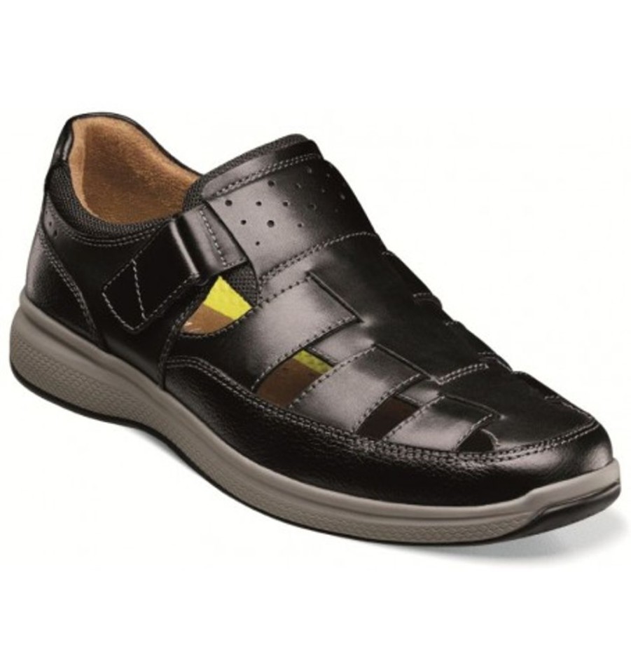 Men'S Shoes Shoesissime Casual Shoes | (Weyco Group Inc) Florsheim Great Lakes Fsh 13348 Black