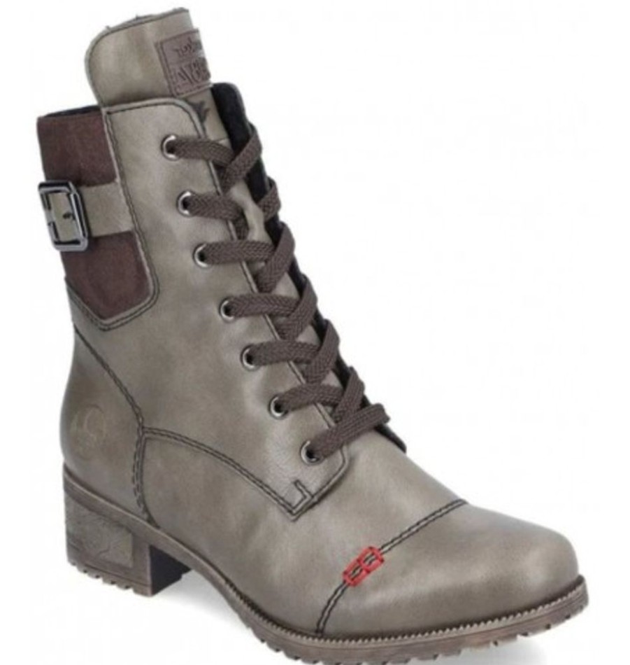 Women'S Shoes Shoesissime Fall Boots | Rieker 70345-54 Green Khaki