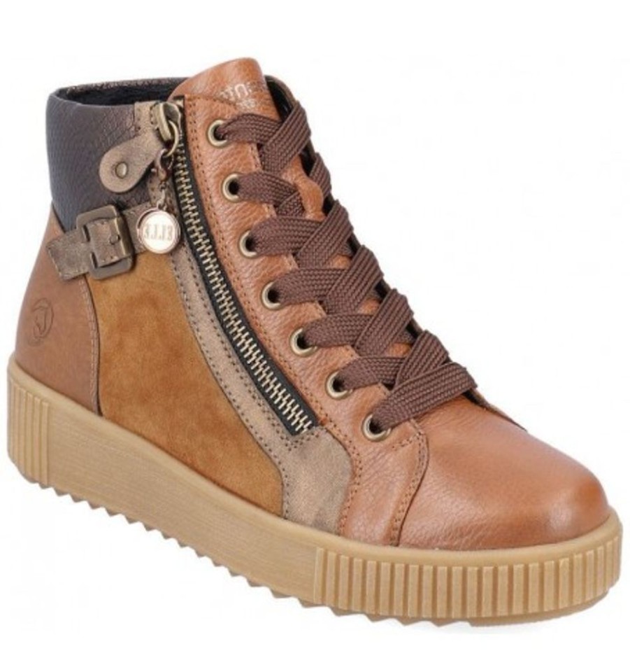 Women'S Shoes Shoesissime Fall Boots | Rieker - Remonte R7997-24 Tan