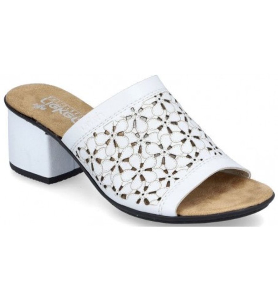 Women'S Shoes Shoesissime Sandals | Rieker 64681-80 White