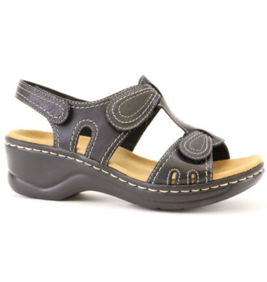 Women'S Shoes Shoesissime Sandals | Clarks Lexi Walnut Q 26065776 Black