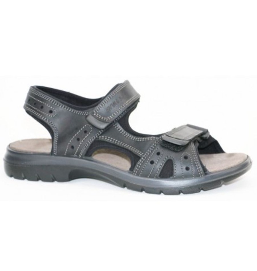 Men'S Shoes Shoesissime Sandals | Collections Bulle 32474 Black