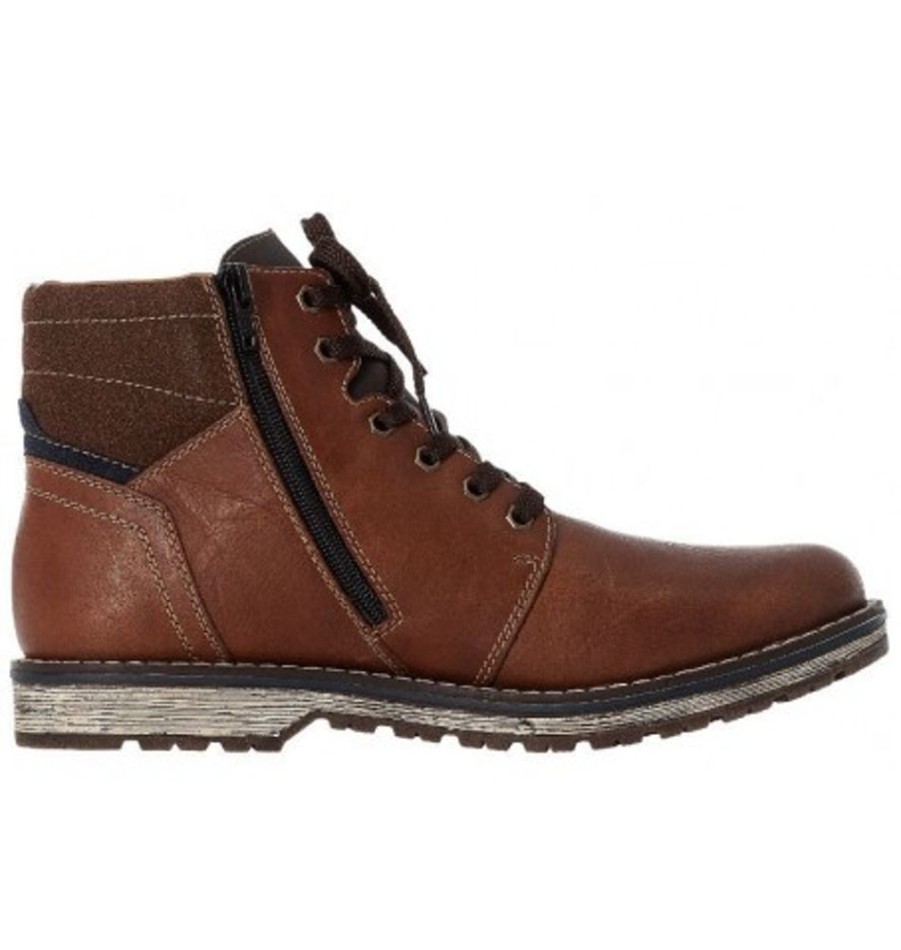 Men'S Shoes Shoesissime Winter Boots | Rieker 39223 Tan