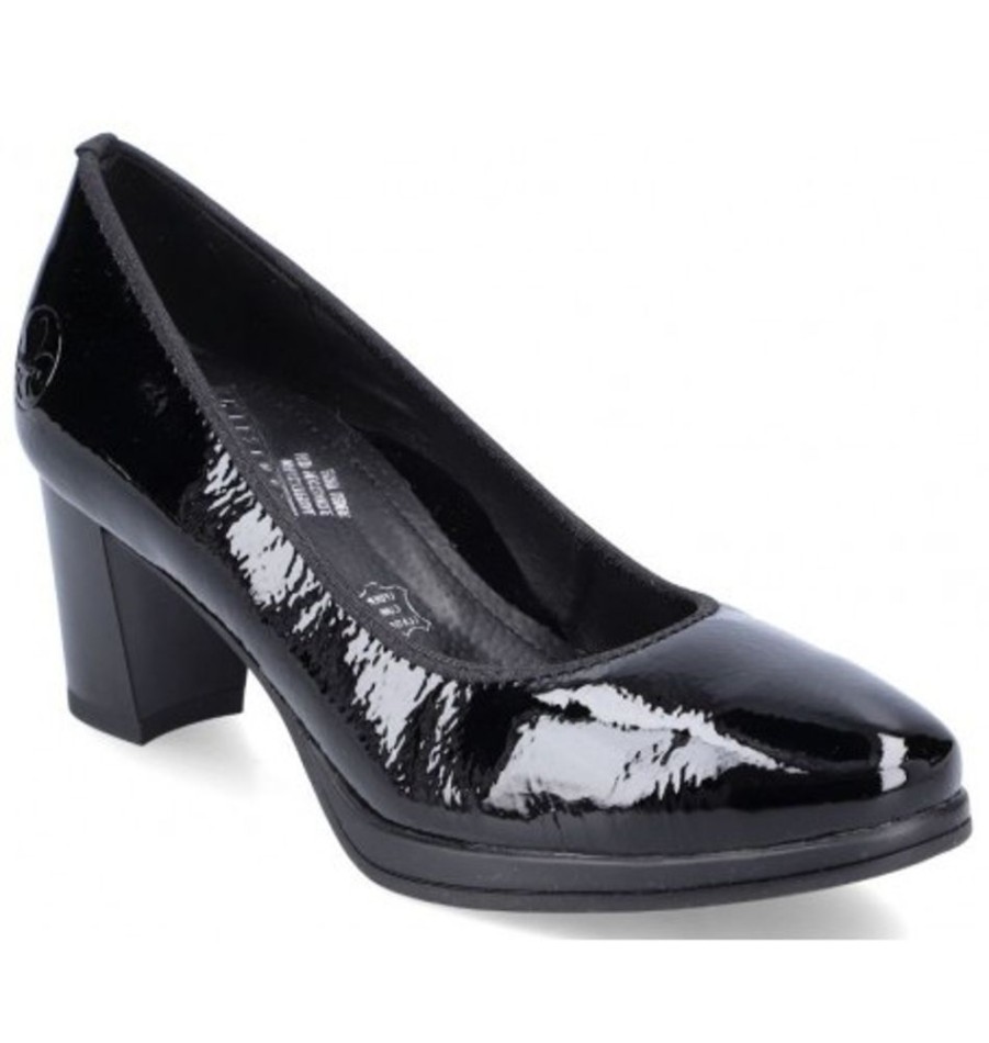 Women'S Shoes Shoesissime Shoes | Rieker 49560-04 Black Varnish