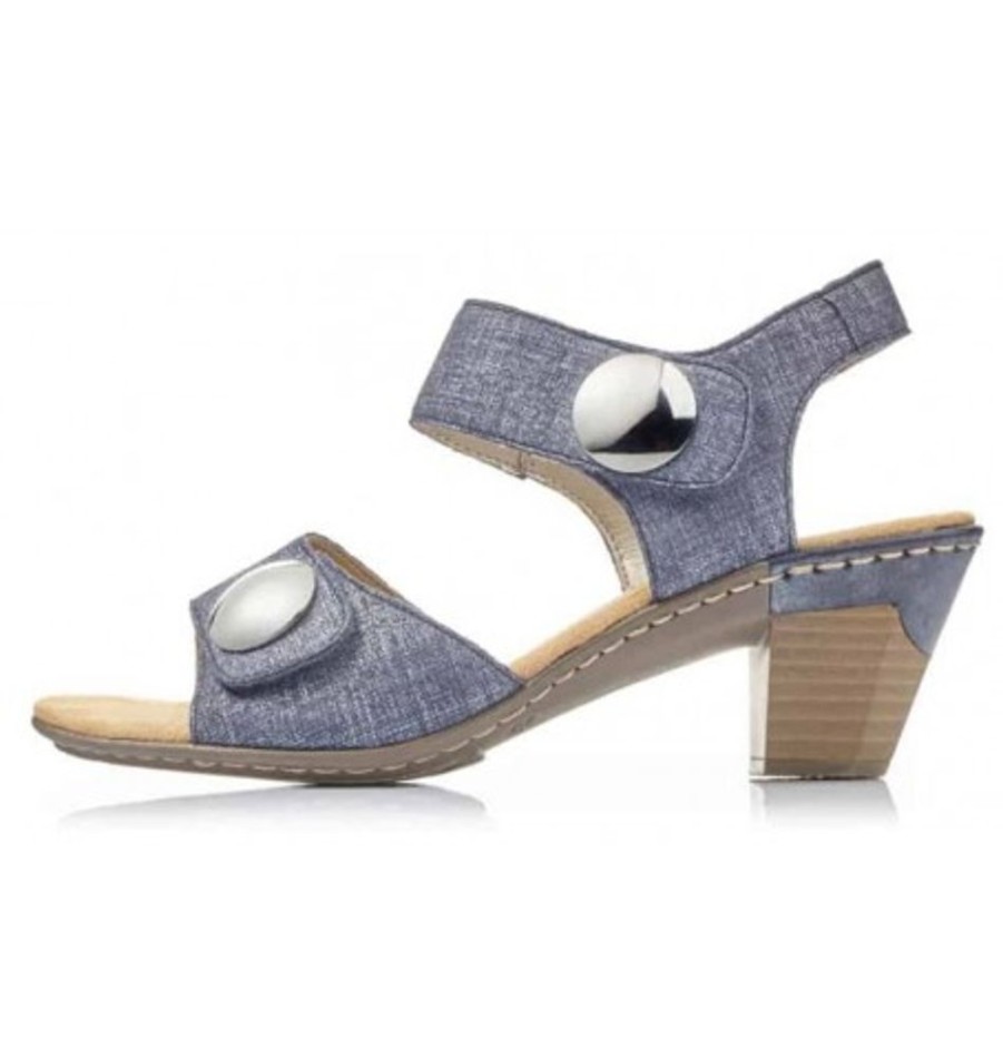 Women'S Shoes Shoesissime Sandals | Rieker 67369-13 Blue